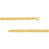 Birmingham Jewelry - 14K Yellow Gold Polished Flat Curb Chain - Birmingham Jewelry