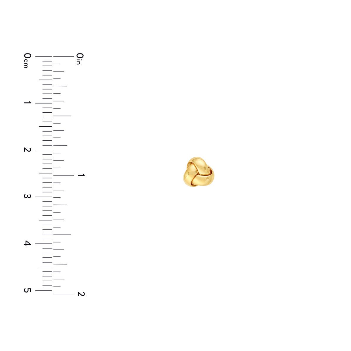 Birmingham Jewelry - 14K Yellow Gold Polished Love Knot Stud Earrings - Birmingham Jewelry