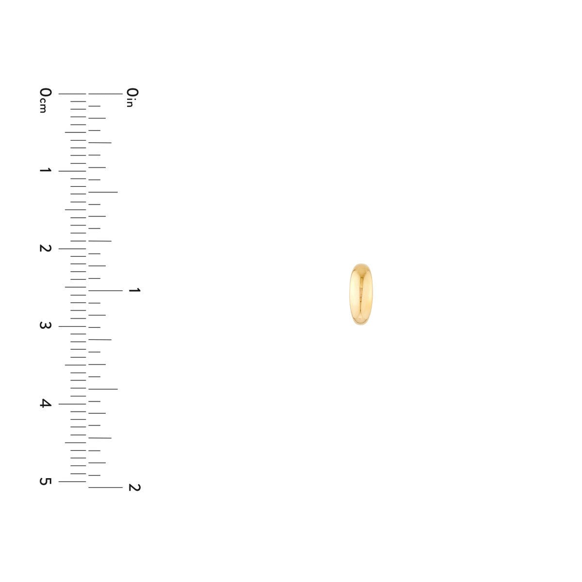 Birmingham Jewelry - 14K Yellow Gold Polished Open Hoop Earrings - Birmingham Jewelry