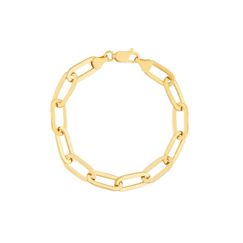 Birmingham Jewelry - 14K Yellow Gold Polished Oval Link Bracelet - Birmingham Jewelry