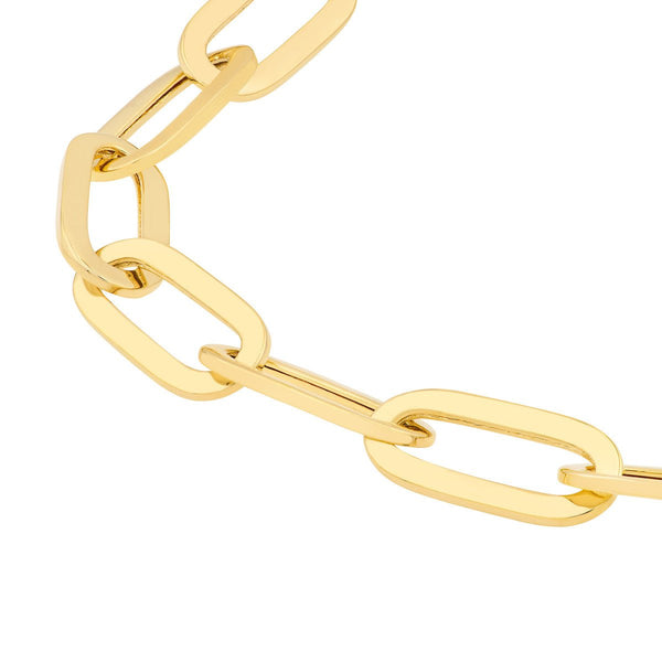 Birmingham Jewelry - 14K Yellow Gold Polished Oval Link Bracelet - Birmingham Jewelry