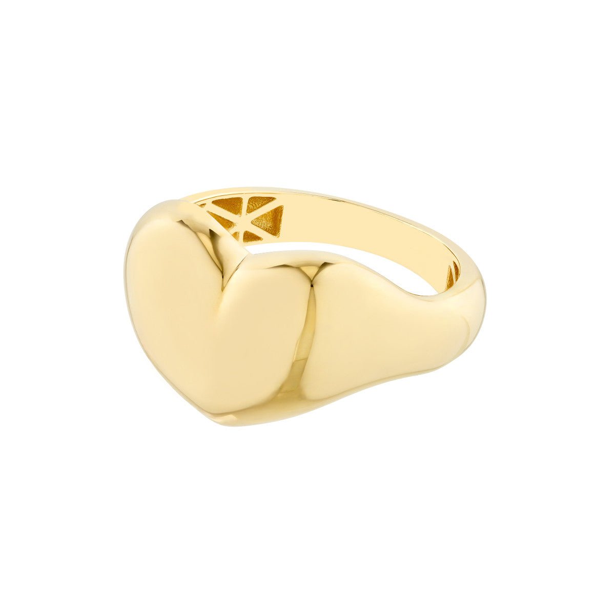 Birmingham Jewelry - 14K Yellow Gold Polished Puffed Heart Ring - Birmingham Jewelry