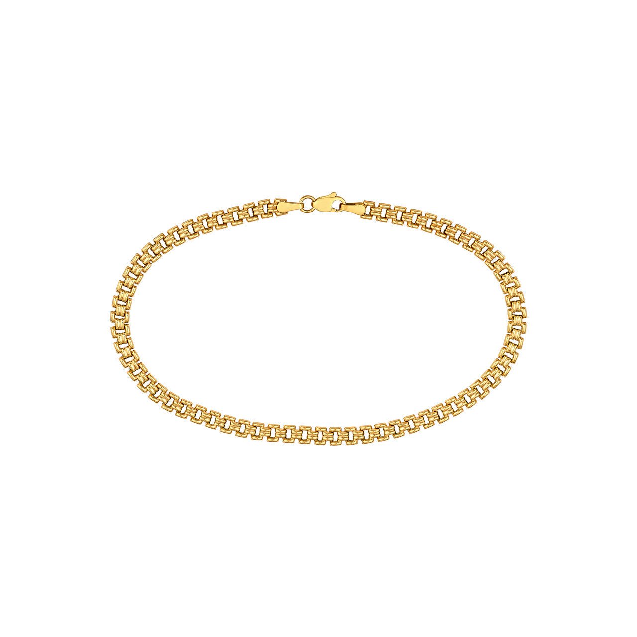 Birmingham Jewelry - 14K Yellow Gold Polished Railroad Link Chain - Birmingham Jewelry