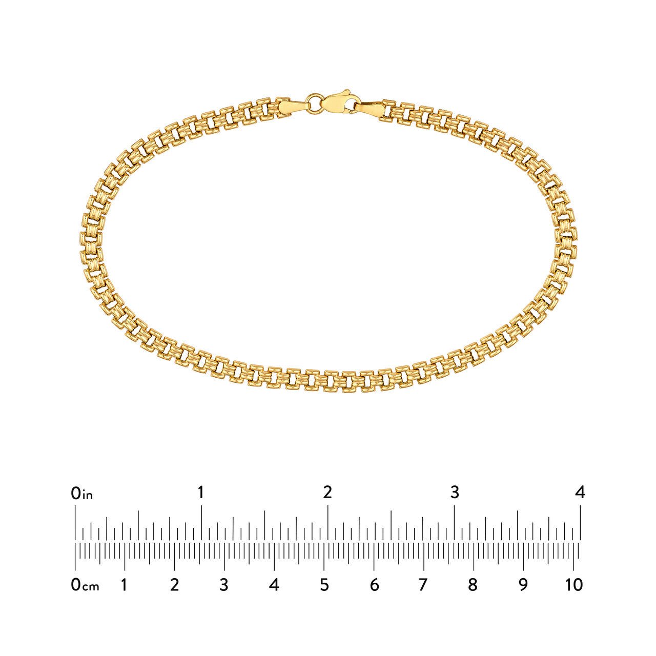 Birmingham Jewelry - 14K Yellow Gold Polished Railroad Link Chain - Birmingham Jewelry