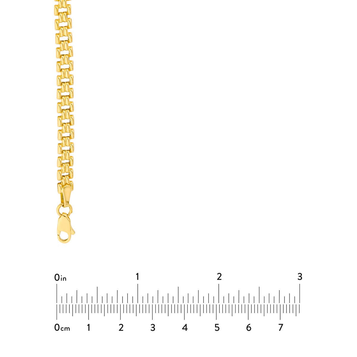 Birmingham Jewelry - 14K Yellow Gold Polished Railroad Link Chain - Birmingham Jewelry