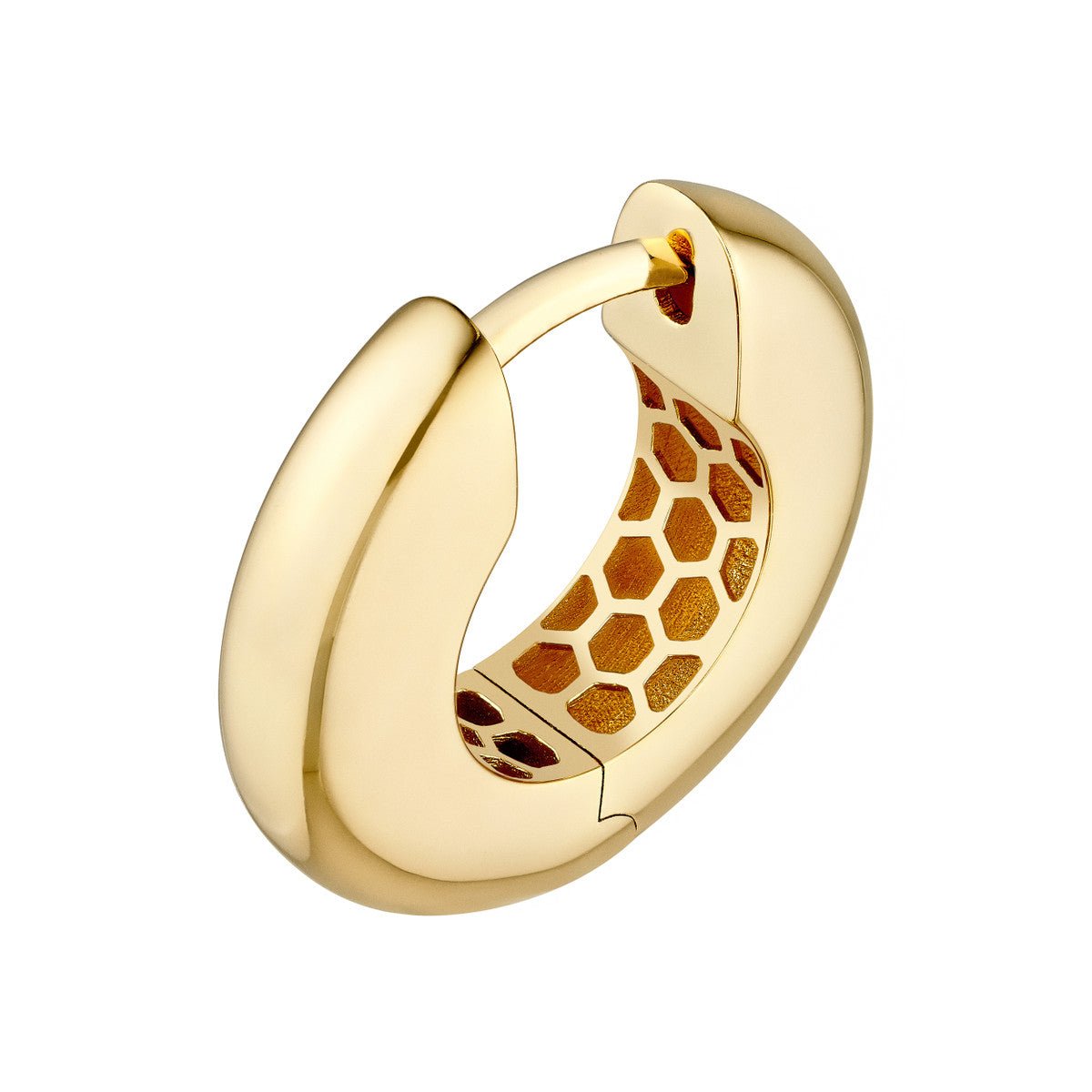 Birmingham Jewelry - 14K Yellow Gold Polished Round Hoop Earrings - Birmingham Jewelry