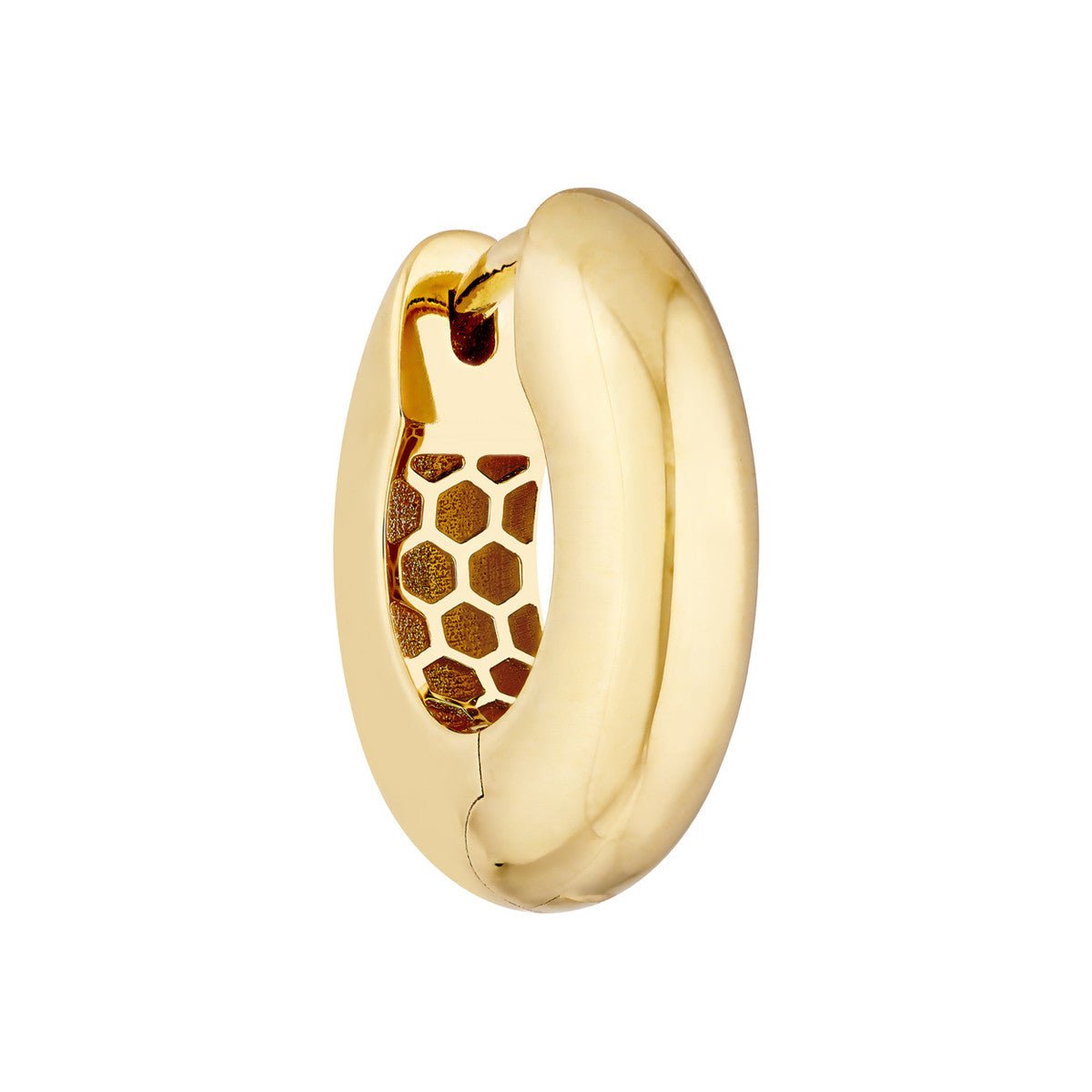 Birmingham Jewelry - 14K Yellow Gold Polished Round Hoop Earrings - Birmingham Jewelry