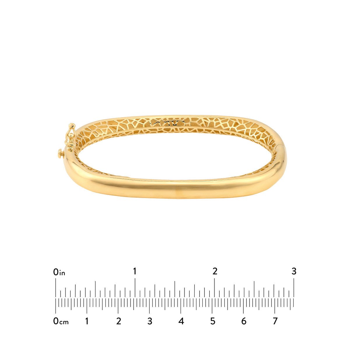 14K Yellow Gold Polished Semi Round Bangle Bracelet Birmingham Jewelry Bangle Bracelet Birmingham Jewelry 