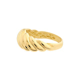 Birmingham Jewelry - 14K Yellow Gold Polished Twist Ribbed Ring - Birmingham Jewelry