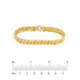 Birmingham Jewelry - 14K Yellow Gold Polished Wheat Link Bracelet - Birmingham Jewelry