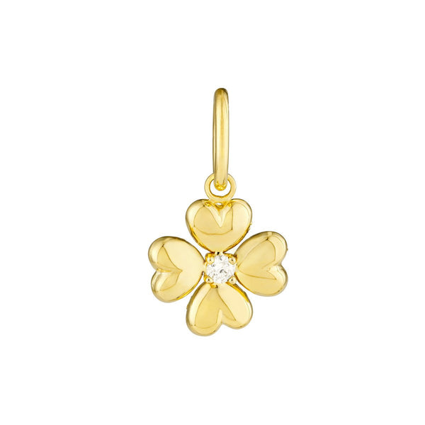 Birmingham Jewelry - 14K Yellow Gold Puff Flower Charm - Birmingham Jewelry