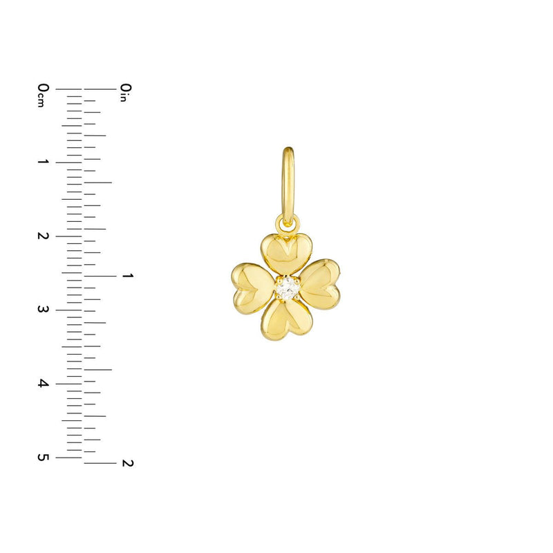 Birmingham Jewelry - 14K Yellow Gold Puff Flower Charm - Birmingham Jewelry