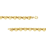 Birmingham Jewelry - 14K Yellow Gold Puff Mariner Heart Bracelet - Birmingham Jewelry