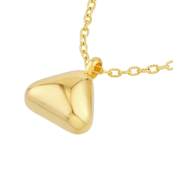 Birmingham Jewelry - 14K Yellow Gold Puffed Triangle Charm - Birmingham Jewelry