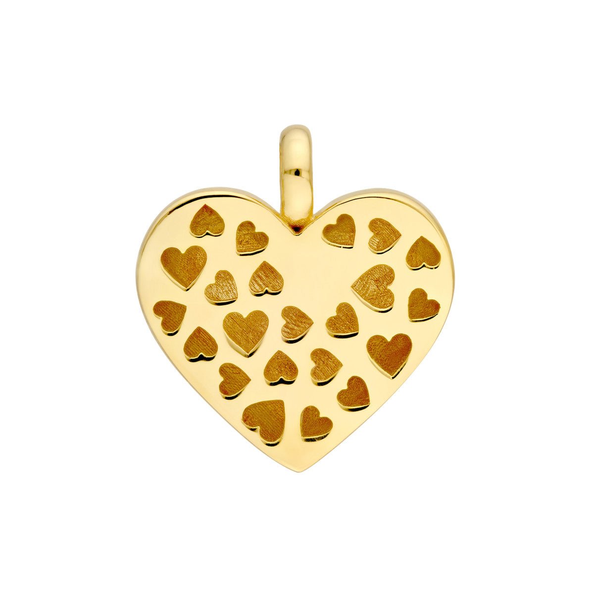 Birmingham Jewelry - 14K Yellow Gold Puffy Heart Charm - Birmingham Jewelry