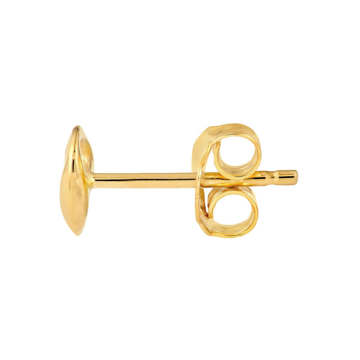 Birmingham Jewelry - 14K Yellow Gold Puffy Mariner Stud Earrings - Birmingham Jewelry