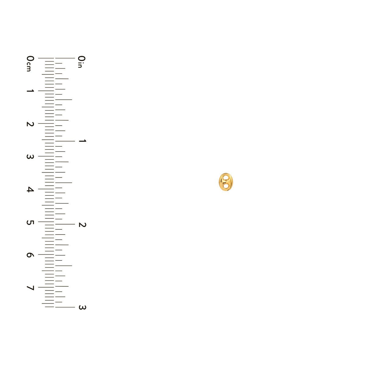 Birmingham Jewelry - 14K Yellow Gold Puffy Mariner Stud Earrings - Birmingham Jewelry