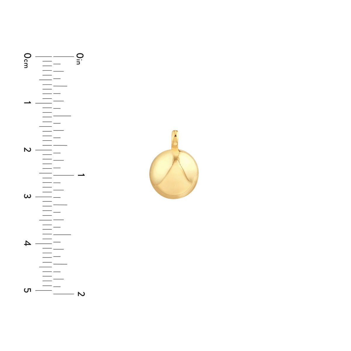 Birmingham Jewelry - 14K Yellow Gold Puffy Round Pendant - Birmingham Jewelry