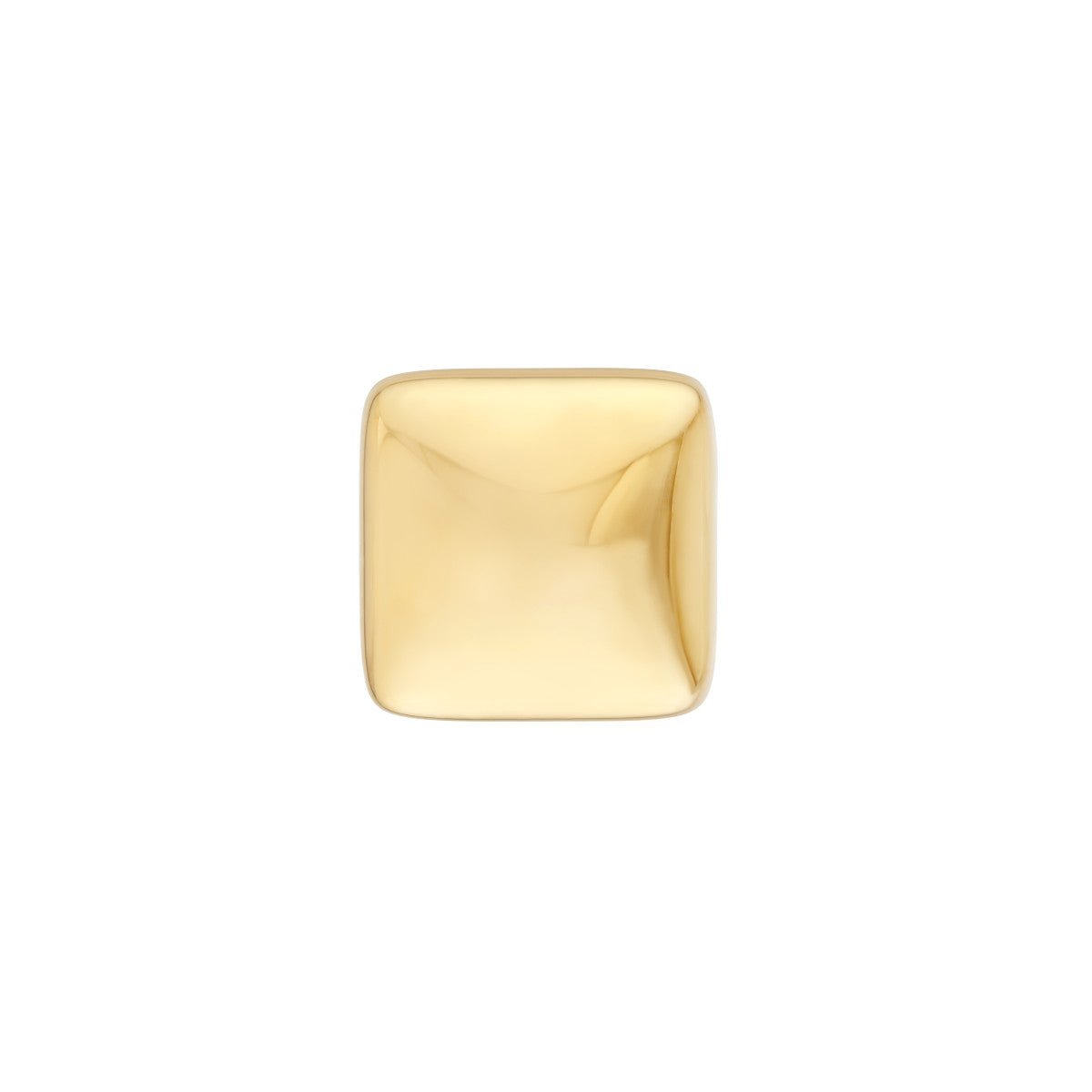 Birmingham Jewelry - 14K Yellow Gold Puffy Square Earrings - Birmingham Jewelry