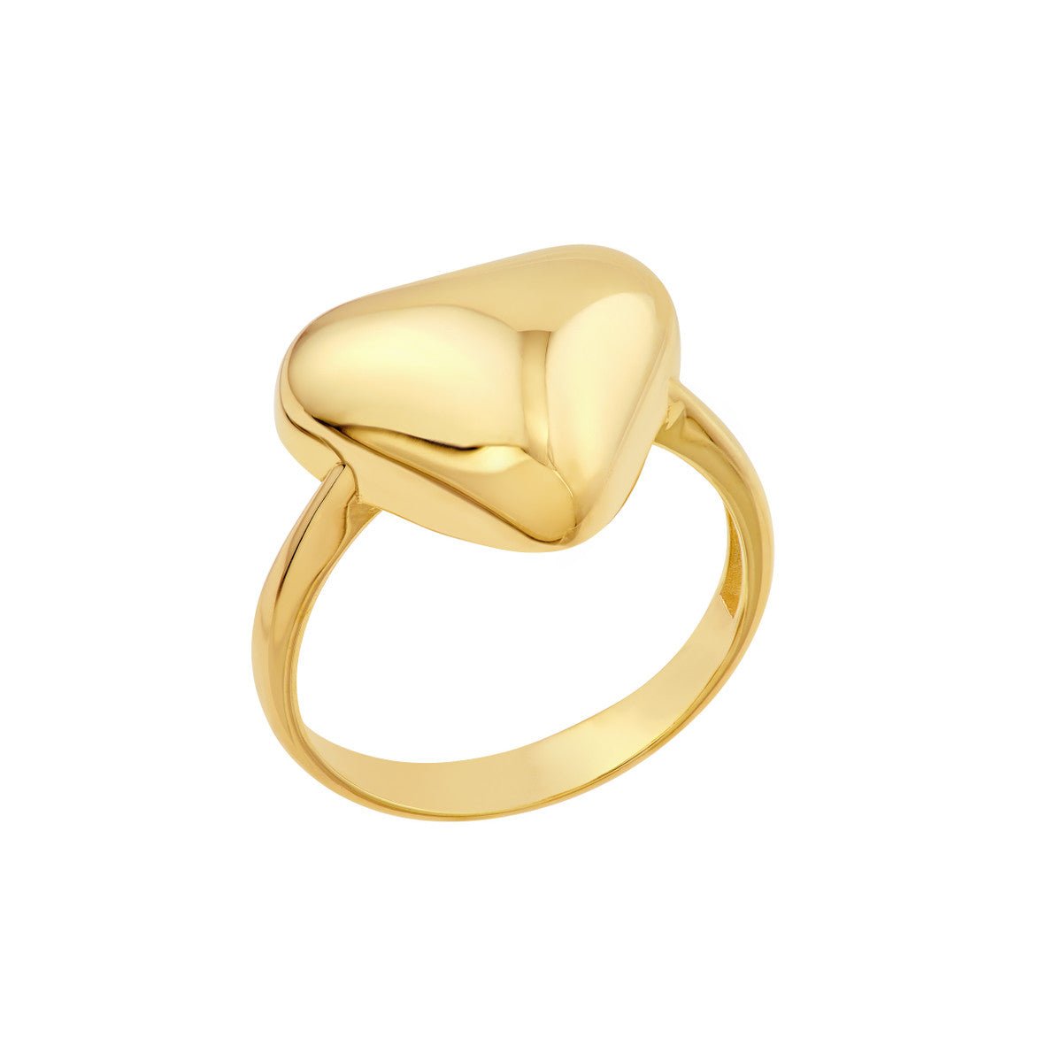 Birmingham Jewelry - 14K Yellow Gold Puffy Triangle Ring - Birmingham Jewelry