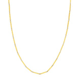 Birmingham Jewelry - 14K Yellow Gold Rectangle Bar Station Chain - Birmingham Jewelry