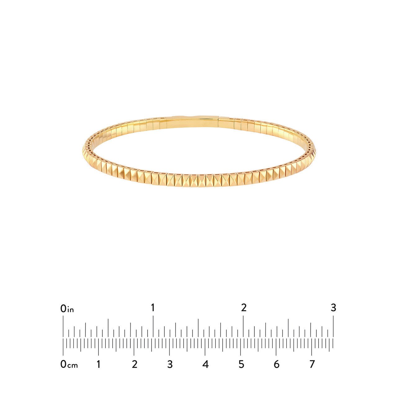 Birmingham Jewelry - 14K Yellow Gold Rectangle Link Flexi Bracelet - Birmingham Jewelry