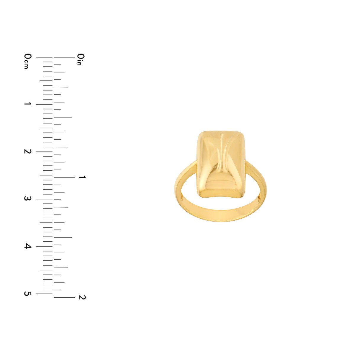 Birmingham Jewelry - 14K Yellow Gold Rectangle Ring - Birmingham Jewelry