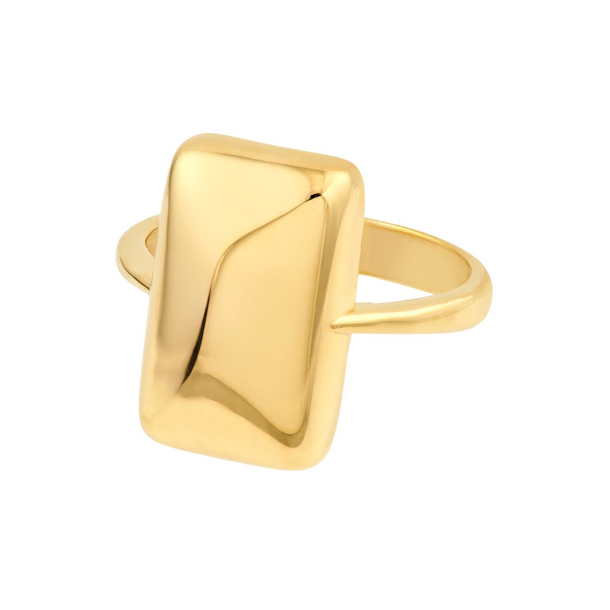 Birmingham Jewelry - 14K Yellow Gold Rectangle Ring - Birmingham Jewelry