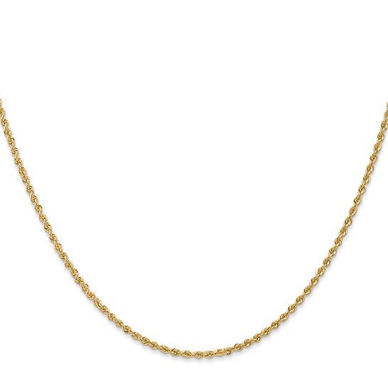 Birmingham Jewelry - 14K Yellow Gold Regular Rope Necklace Chains - Birmingham Jewelry