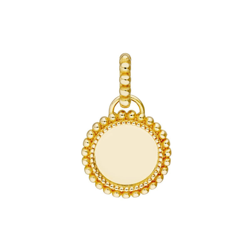 Birmingham Jewelry - 14K Yellow Gold Round Beaded Pendant - Birmingham Jewelry