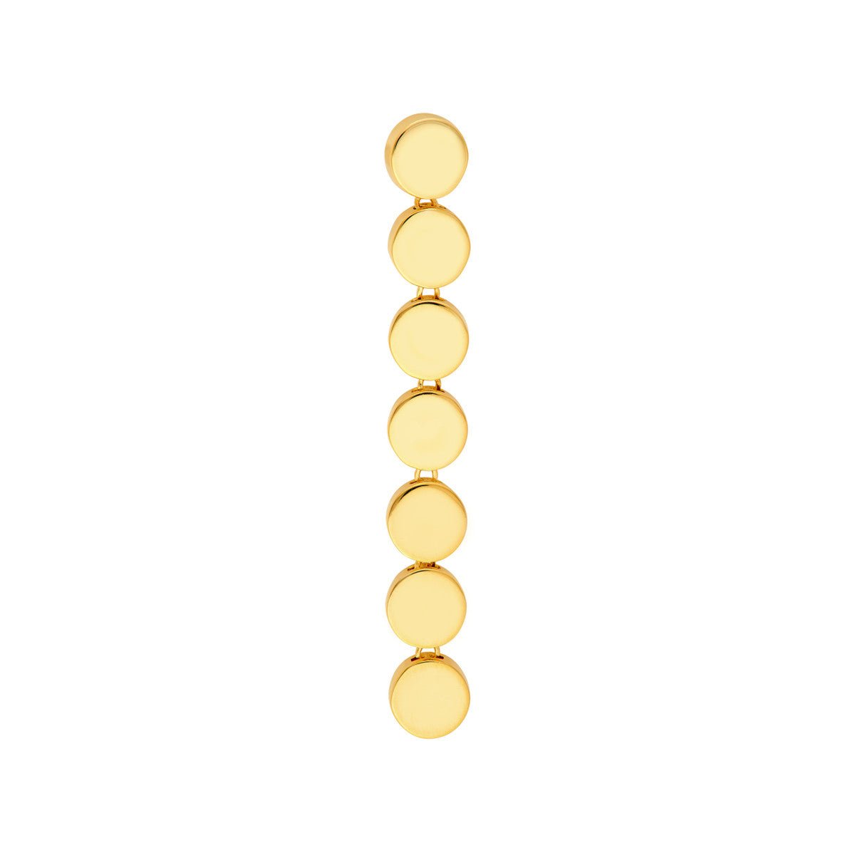 Birmingham Jewelry - 14K Yellow Gold Round Discs Dangle Earrings - Birmingham Jewelry