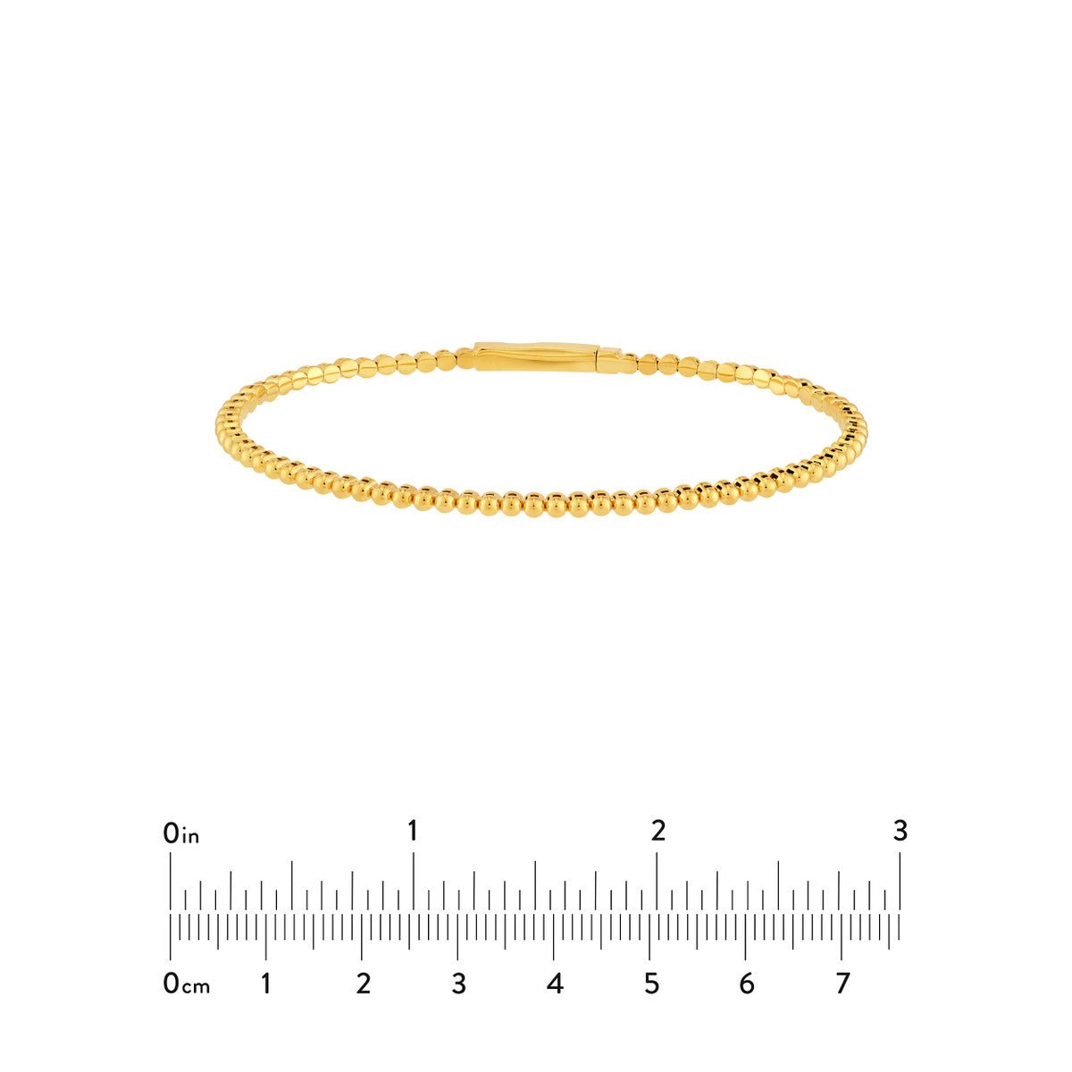 Birmingham Jewelry - 14K Yellow Gold Round Link Flexible Bracelet - Birmingham Jewelry