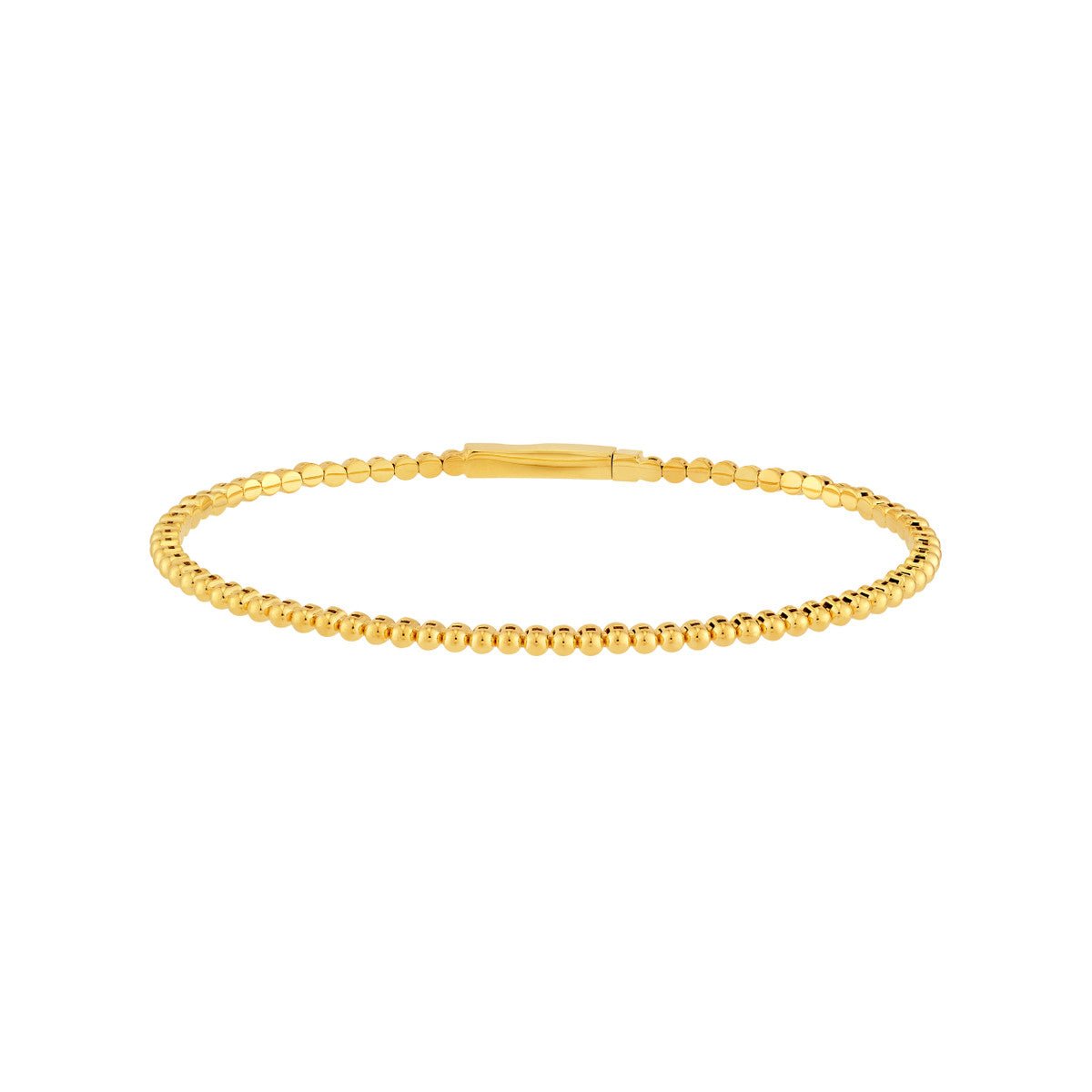 Birmingham Jewelry - 14K Yellow Gold Round Link Flexible Bracelet - Birmingham Jewelry