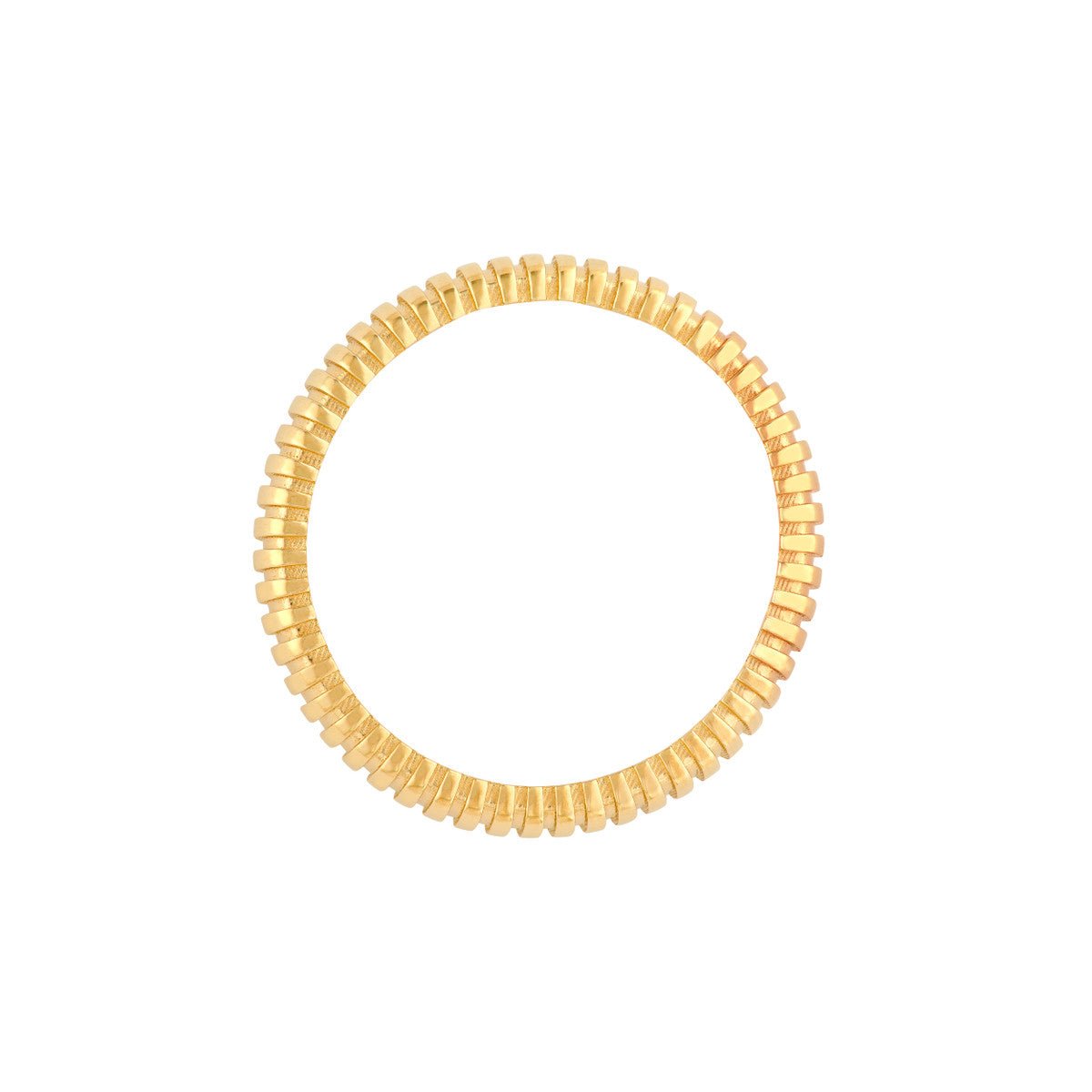 Birmingham Jewelry - 14K Yellow Gold Rounded Ribbed Band - Birmingham Jewelry