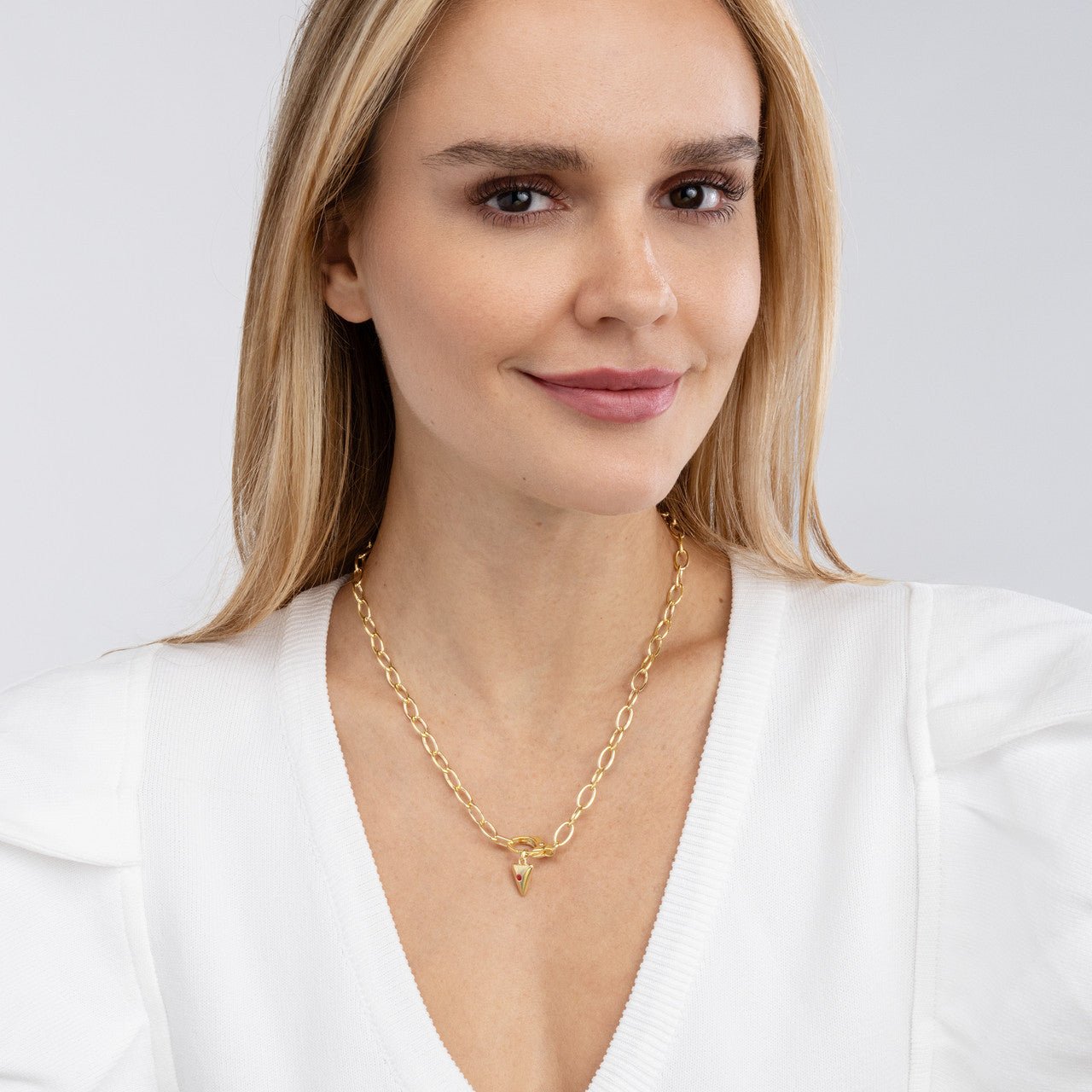 Birmingham Jewelry - 14K Yellow Gold Ruby Arrow Pendant - Birmingham Jewelry