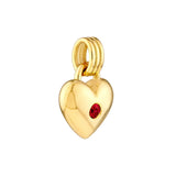 Birmingham Jewelry - 14K Yellow Gold Ruby Heart Pendant - Birmingham Jewelry