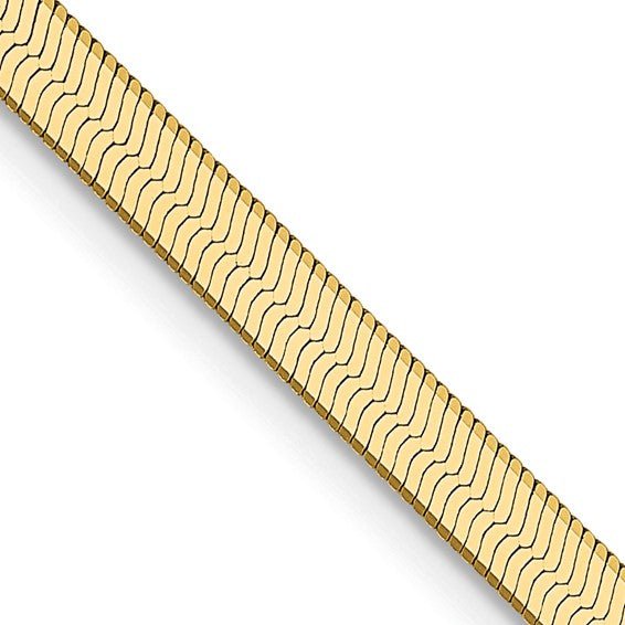 Birmingham Jewelry - 14K Yellow Gold Silky Herringbone Chain - Birmingham Jewelry