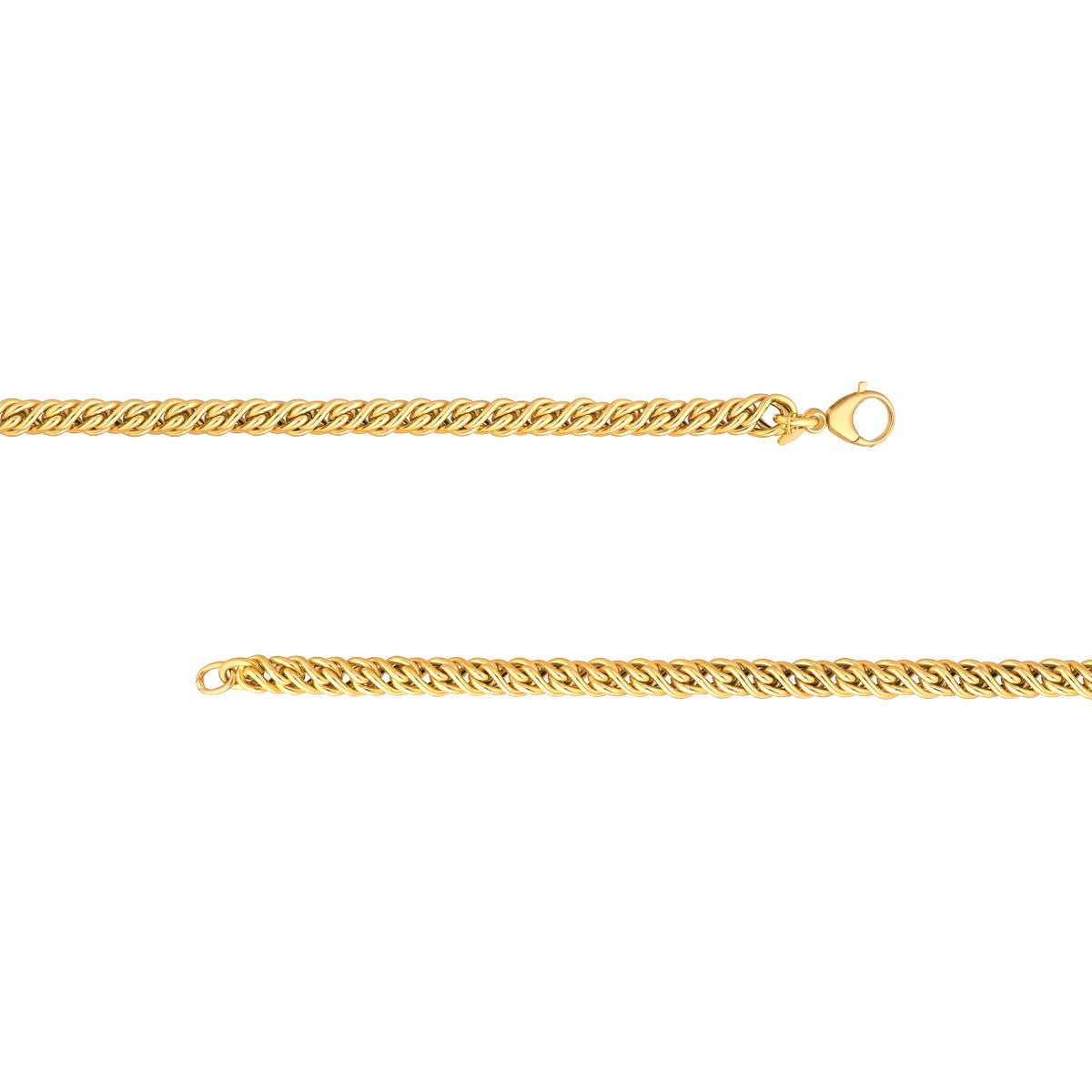 Birmingham Jewelry - 14K Yellow Gold Small Twisted Cable Chain Bracelet - Birmingham Jewelry