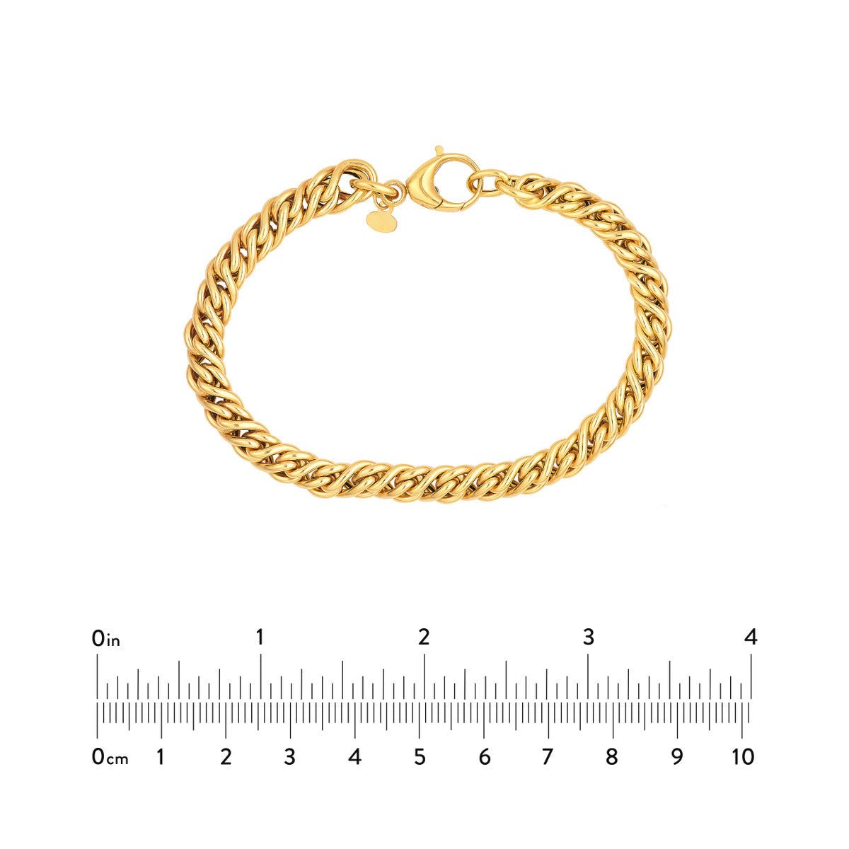 Birmingham Jewelry - 14K Yellow Gold Small Twisted Cable Chain Bracelet - Birmingham Jewelry