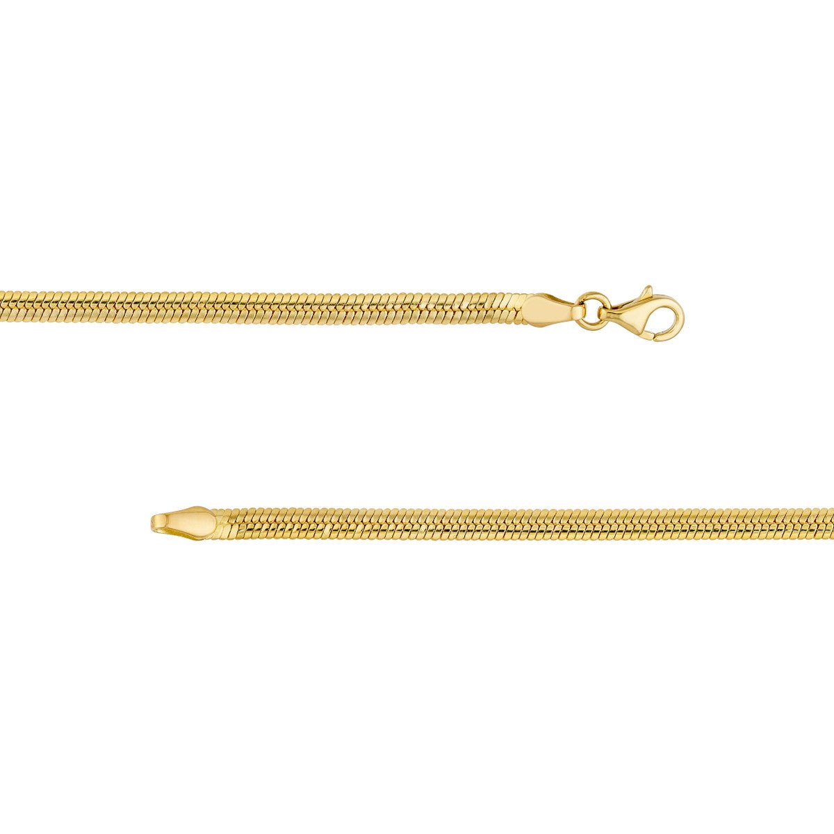 Birmingham Jewelry - 14K Yellow Gold Snake Anklet - Birmingham Jewelry