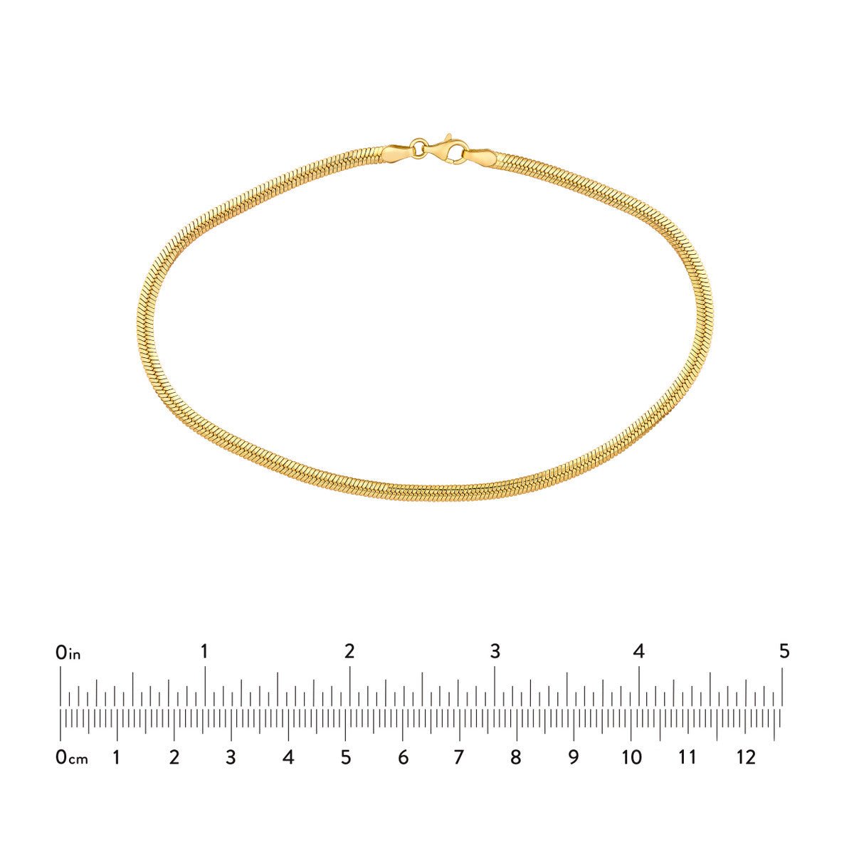 Birmingham Jewelry - 14K Yellow Gold Snake Anklet - Birmingham Jewelry
