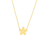 Birmingham Jewelry - 14K Yellow Gold So You Diamond Flower Necklace - Birmingham Jewelry