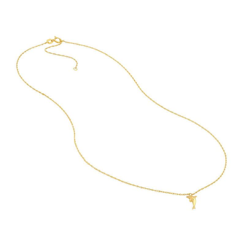 Birmingham Jewelry - 14K Yellow Gold So You Dolphin Necklace - Birmingham Jewelry