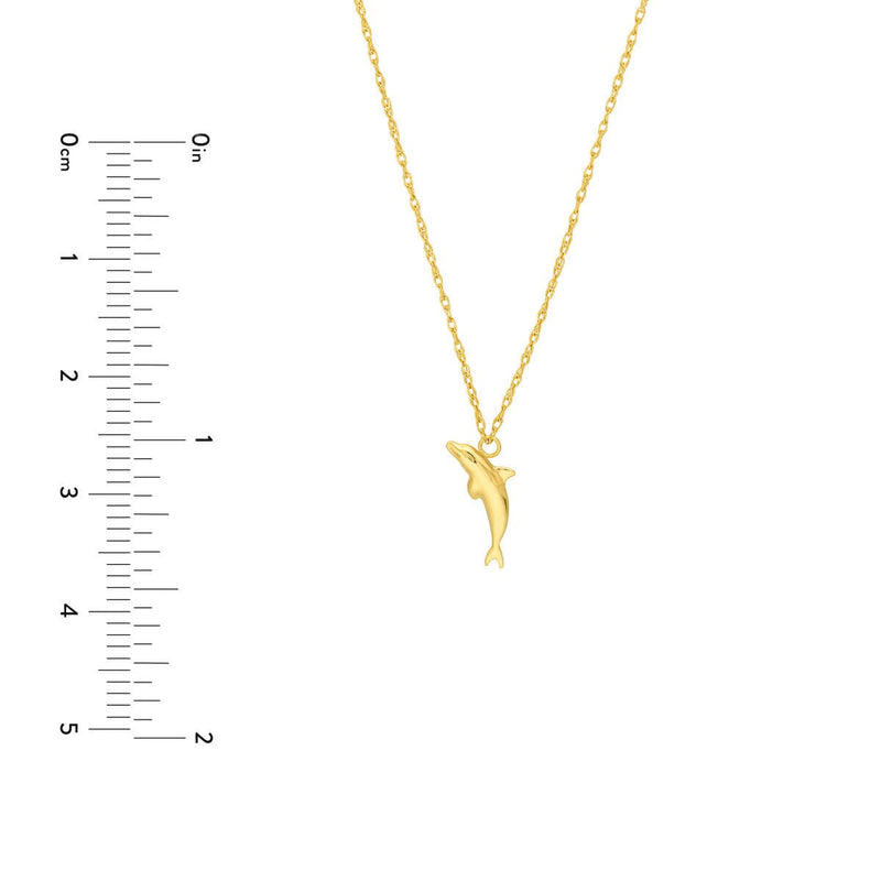 Birmingham Jewelry - 14K Yellow Gold So You Dolphin Necklace - Birmingham Jewelry