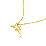 Birmingham Jewelry - 14K Yellow Gold So You Dolphin Necklace - Birmingham Jewelry