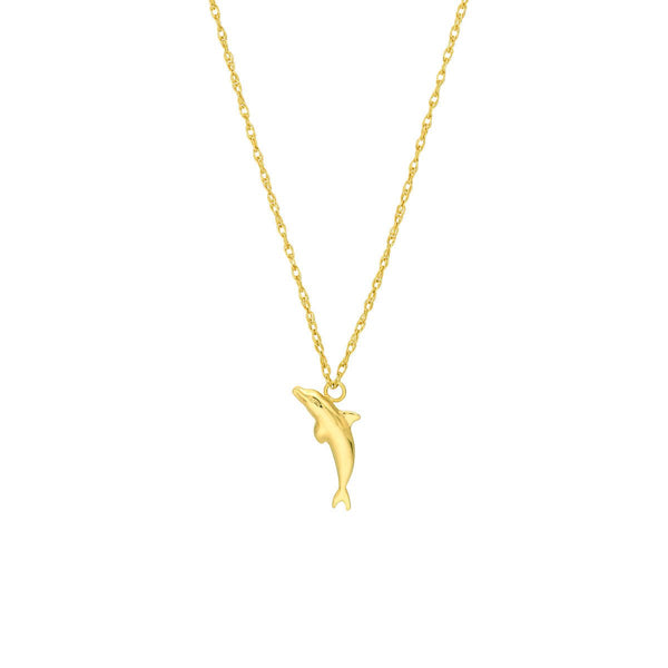 Birmingham Jewelry - 14K Yellow Gold So You Dolphin Necklace - Birmingham Jewelry