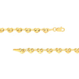 Birmingham Jewelry - 14K Yellow Gold Solid Small Heart Link Chain - Birmingham Jewelry