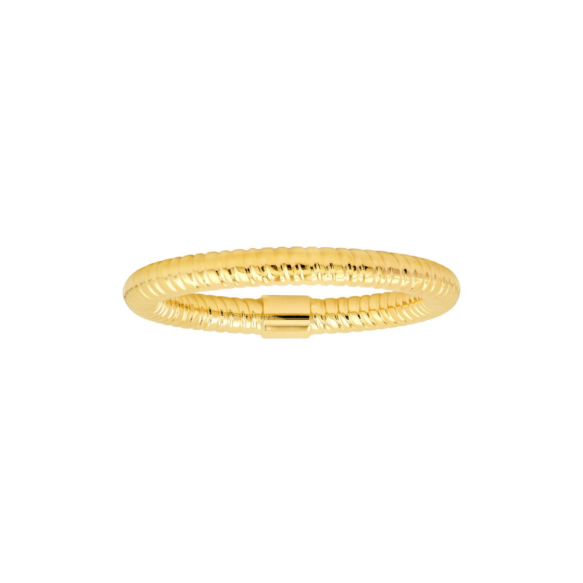 Birmingham Jewelry - 14K Yellow Gold Spiral D/C Tube Ring - Birmingham Jewelry