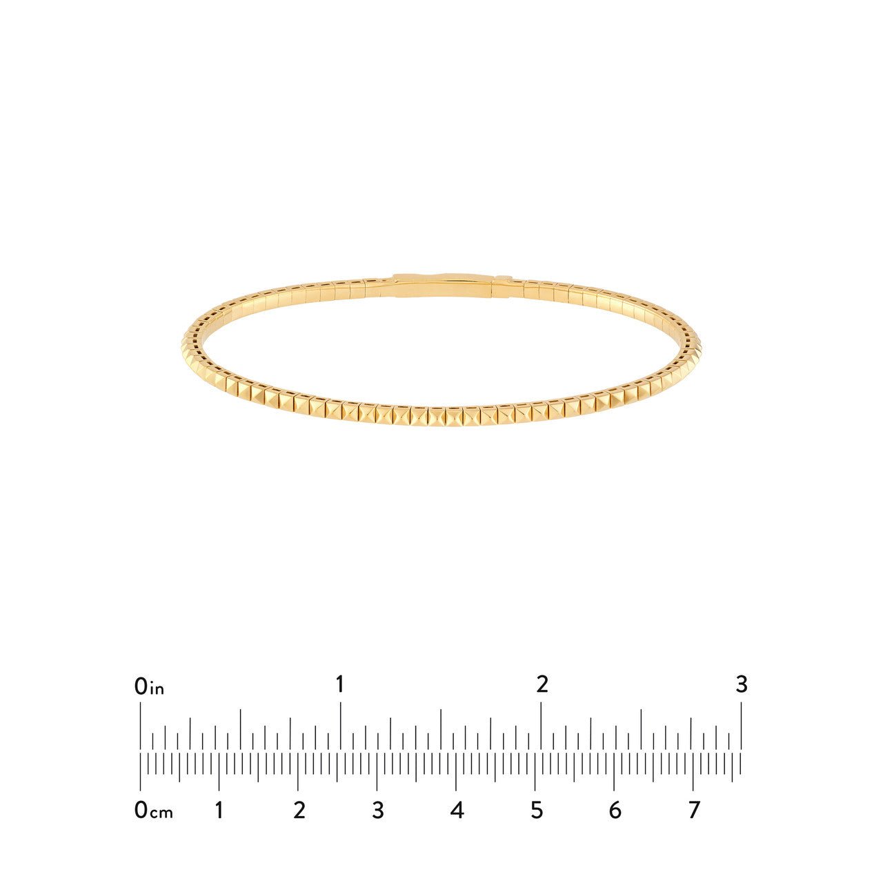 Birmingham Jewelry - 14K Yellow Gold Square Link Flexi Bracelet - Birmingham Jewelry