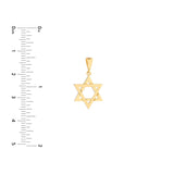 Birmingham Jewelry - 14K Yellow Gold Star Of David Pendant - Birmingham Jewelry